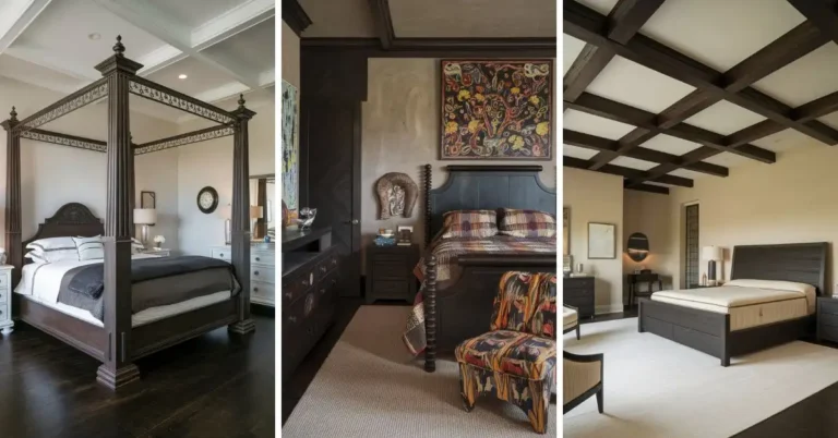 24 dark wood bedroom ideas