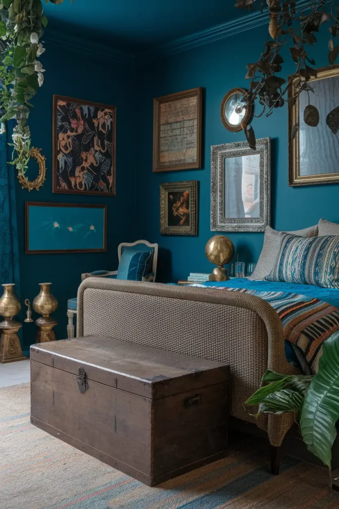 Bohemian Blue Bedroom