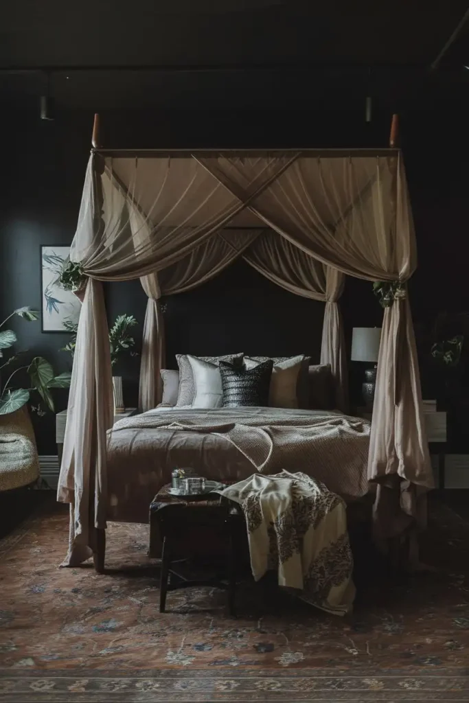 Canopy Beds with Sheer Curtains