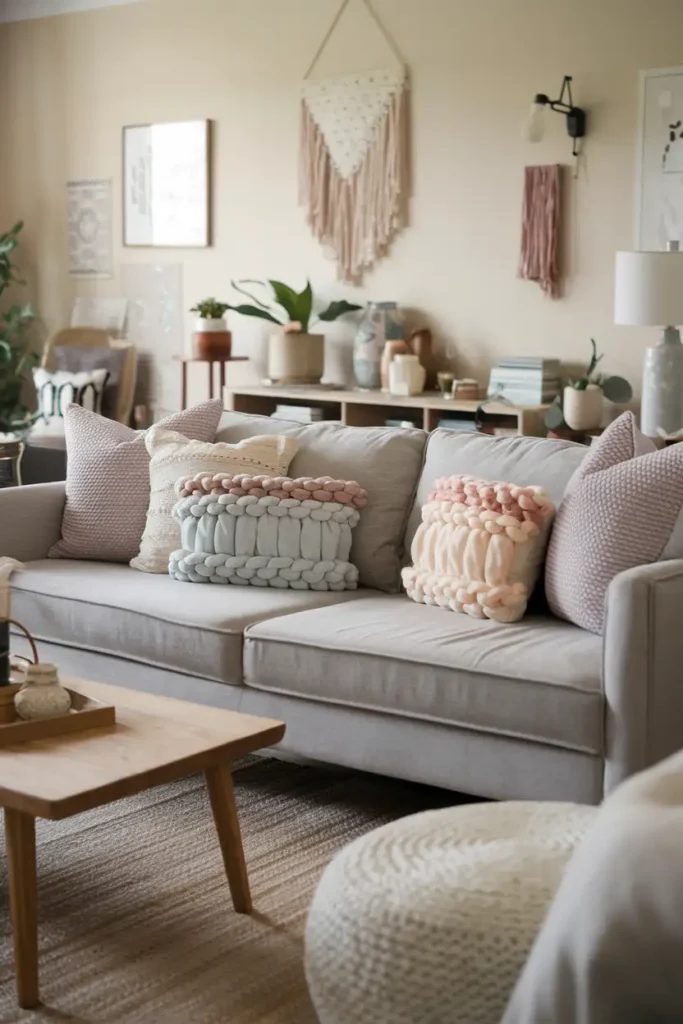 Chunky Knit Pillows
