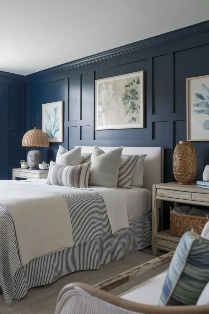 Coastal-Inspired Blue Bedroom ideas