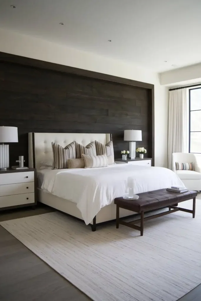 Dark Wood Accent Wall