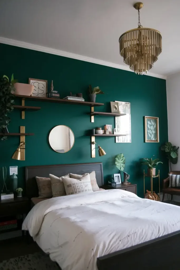 Emerald Green Accent Wall
