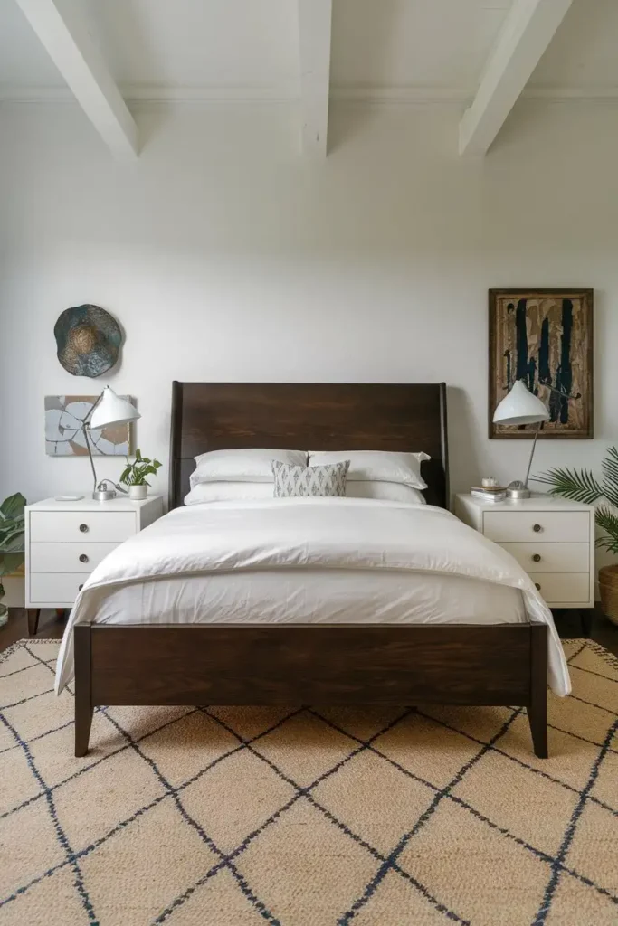 Espresso-Stained Bed Frame 1