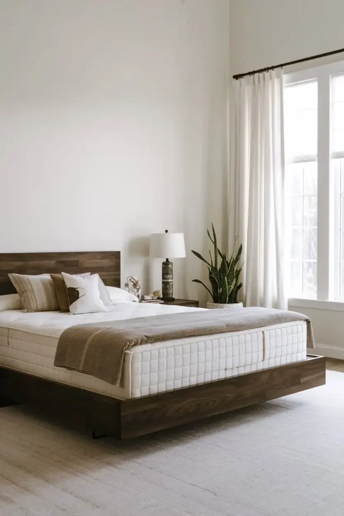 Espresso-Stained Bed Frame