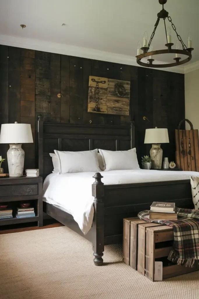 Farmhouse with Dark Wood Charm