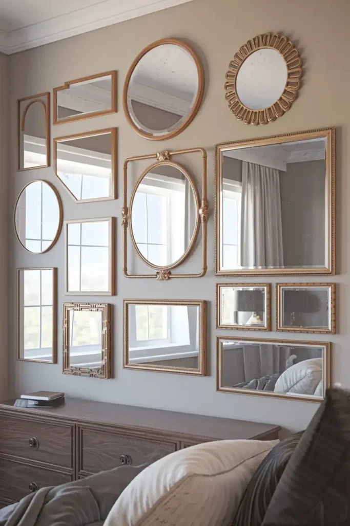Gallery Wall of Mirrors 