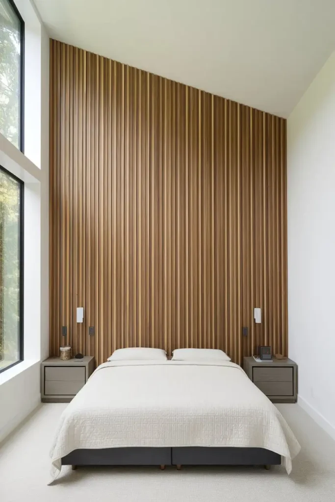Incorporate Wood Paneling - accent wall bedroom ideas