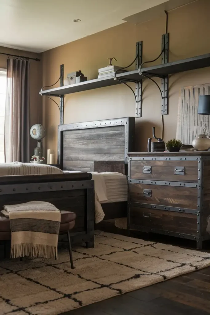 Industrial Chic Dark Wood 1