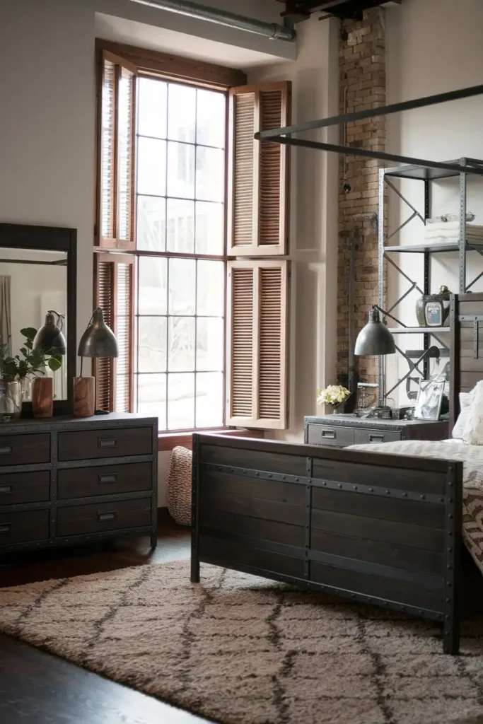 Industrial Chic Dark Wood