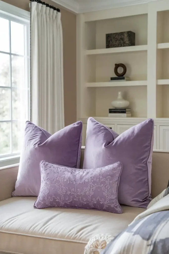 Lavender Accent Pillows 1