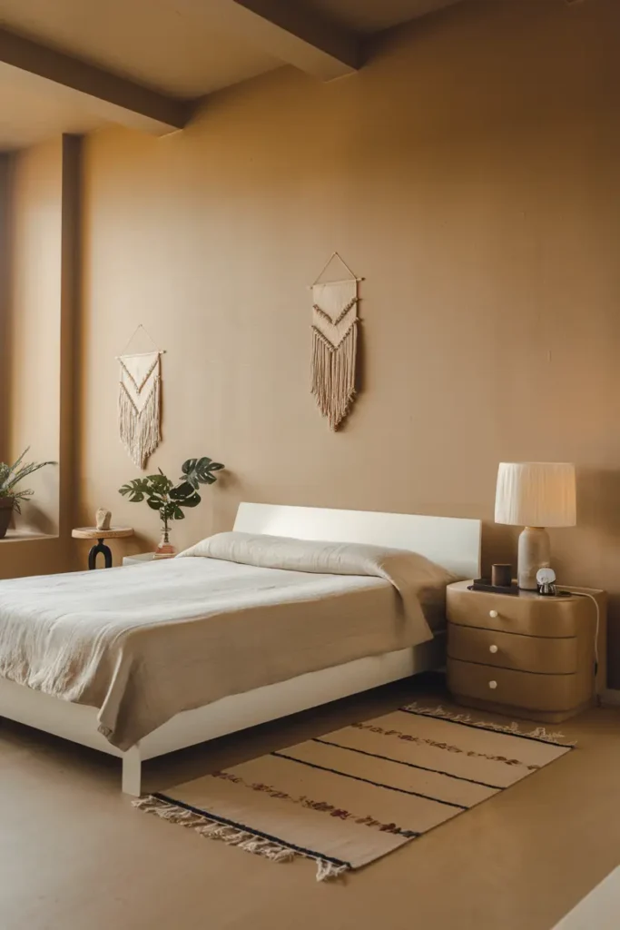 Linen-best colors for a minimalist bedroom