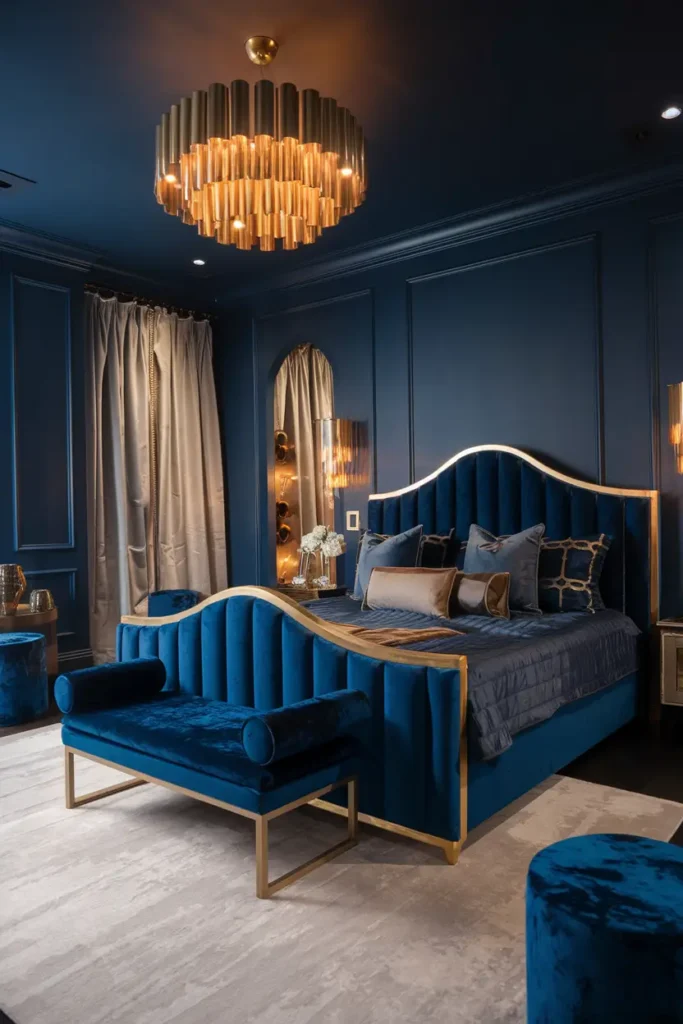 Luxurious Blue Bedroom