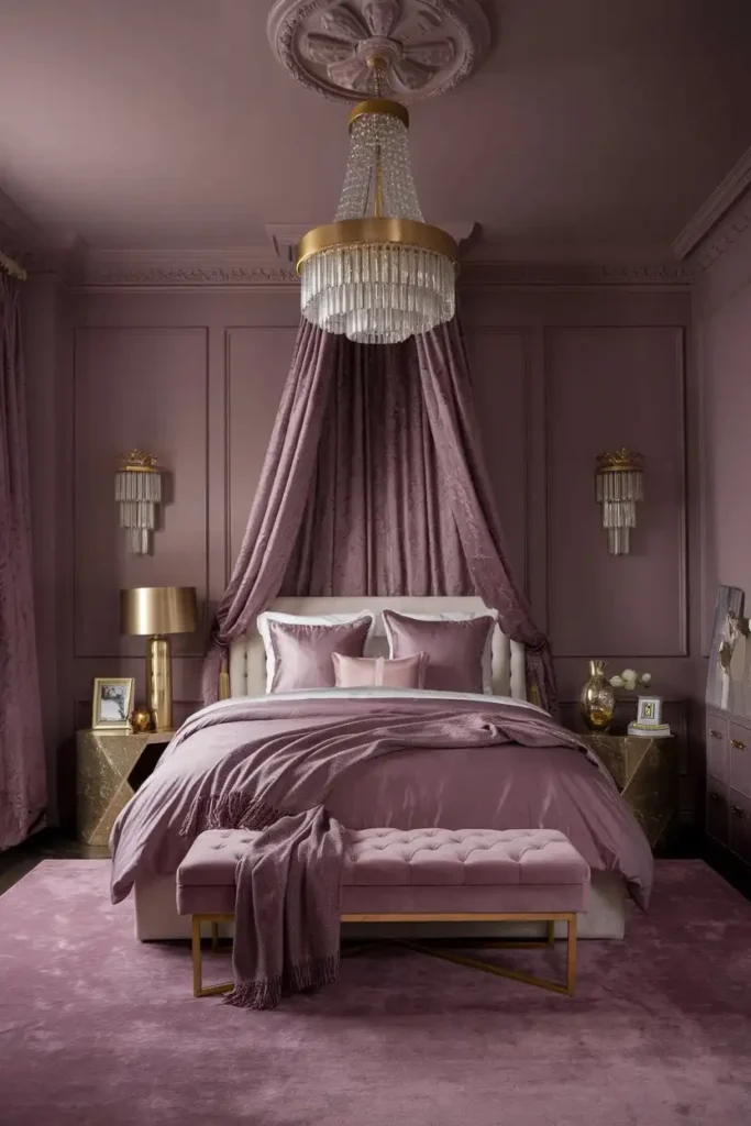 Mauve and Gold Elegance 1