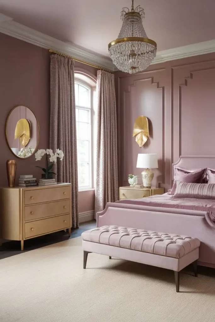 Mauve and Gold Elegance 1