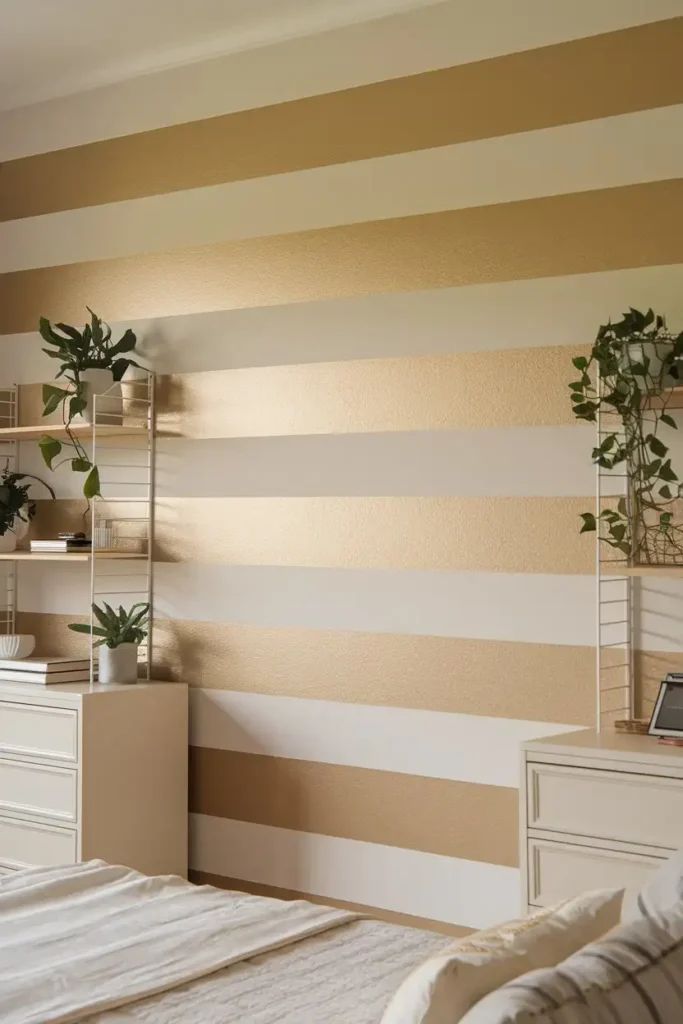 Metallic Gold Stripes
