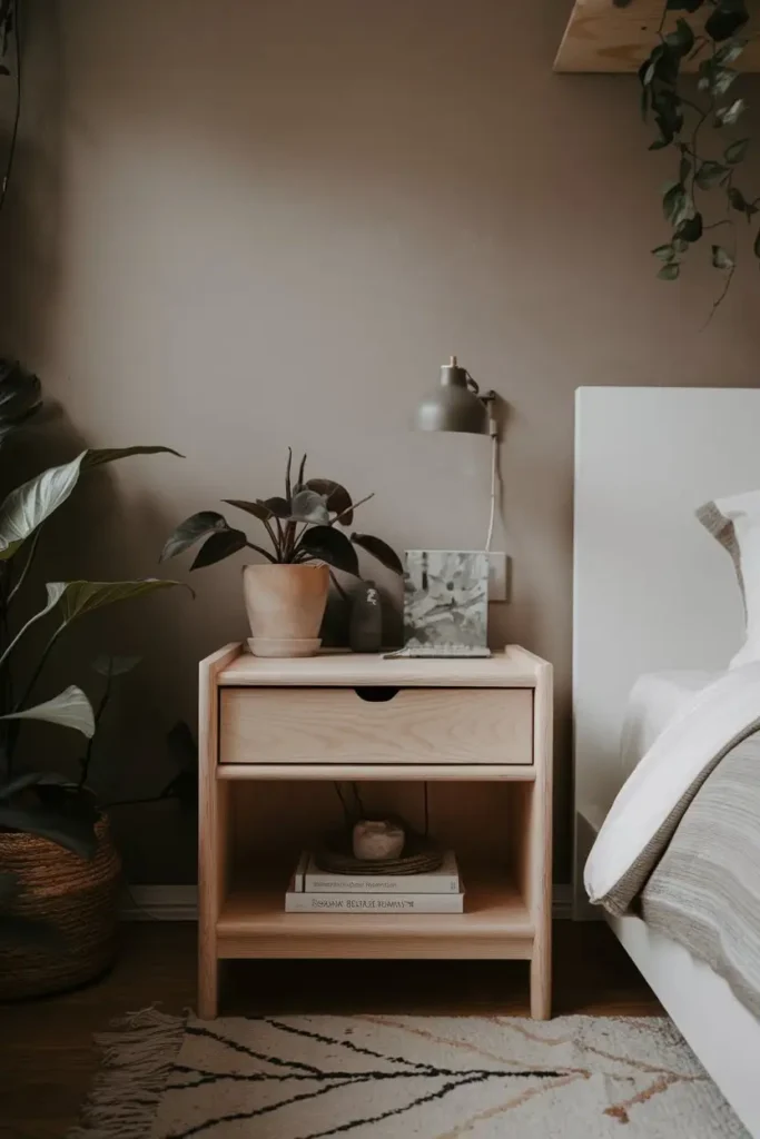 Minimal Nightstand with Storage 1
