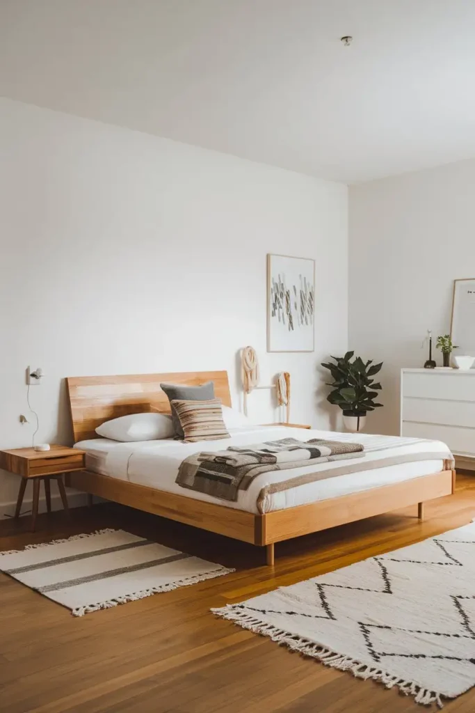 Minimalist Wooden Bed Frame 1