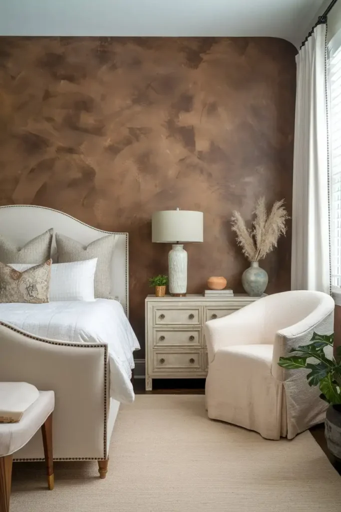 Mocha Mousse Statement Wall