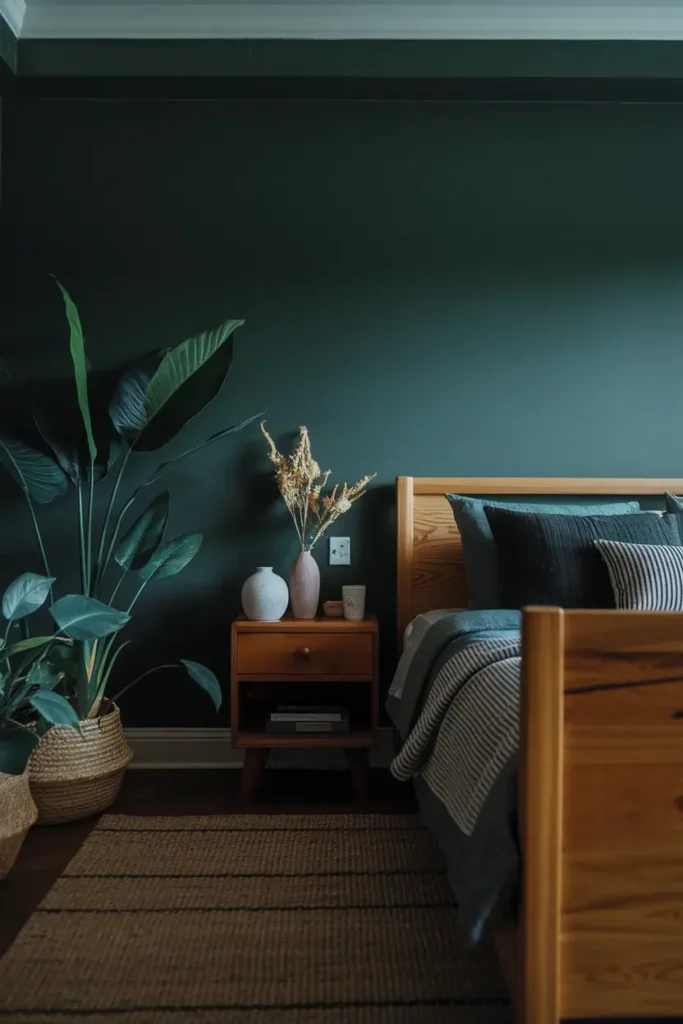 Mystic Jade moody dark colors for cozy bedroom
