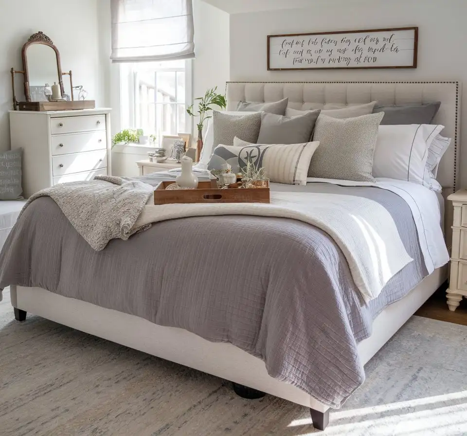 Ruffled and Layered Bedding