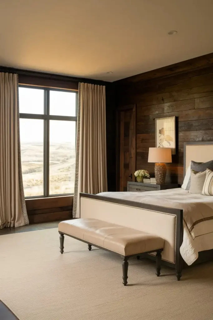 Rustic Dark Wood Paneling