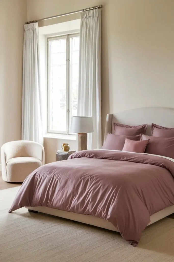 Soft Mauve Bedding