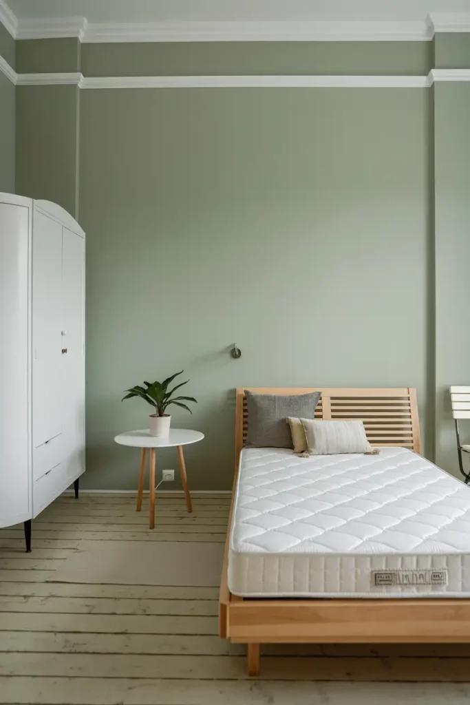 Soft Sage best color for a minimalist bedroom