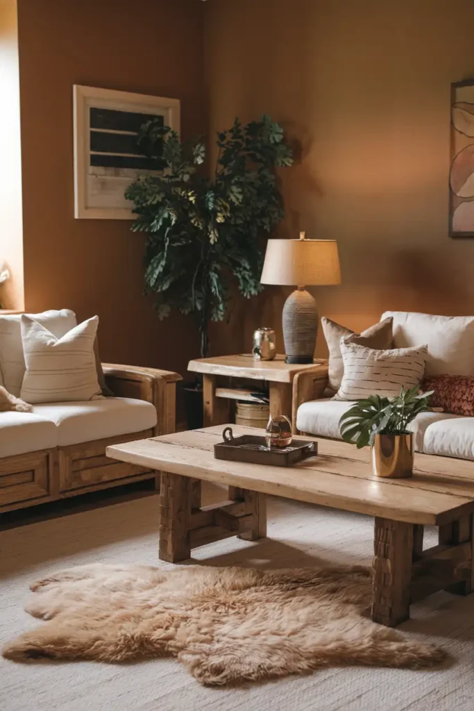 Soft Sheepskin Rug - Hygge Living Room Ideas