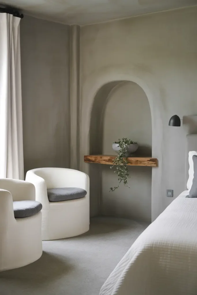 Stone Gray-best colors for a minimalist bedroom