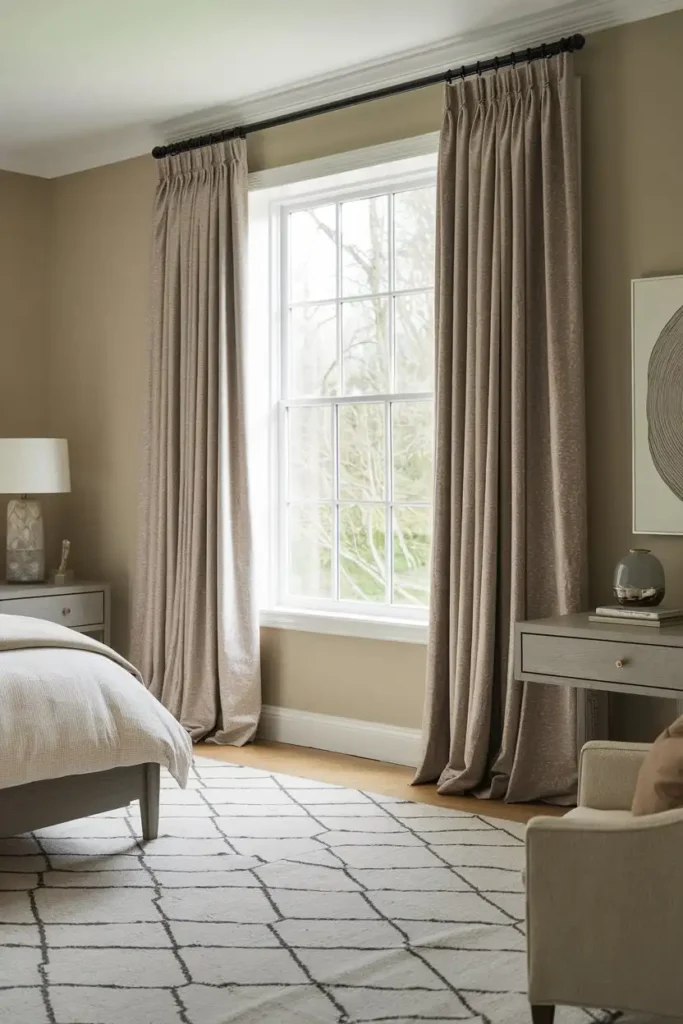 Taupe Mocha Drapes