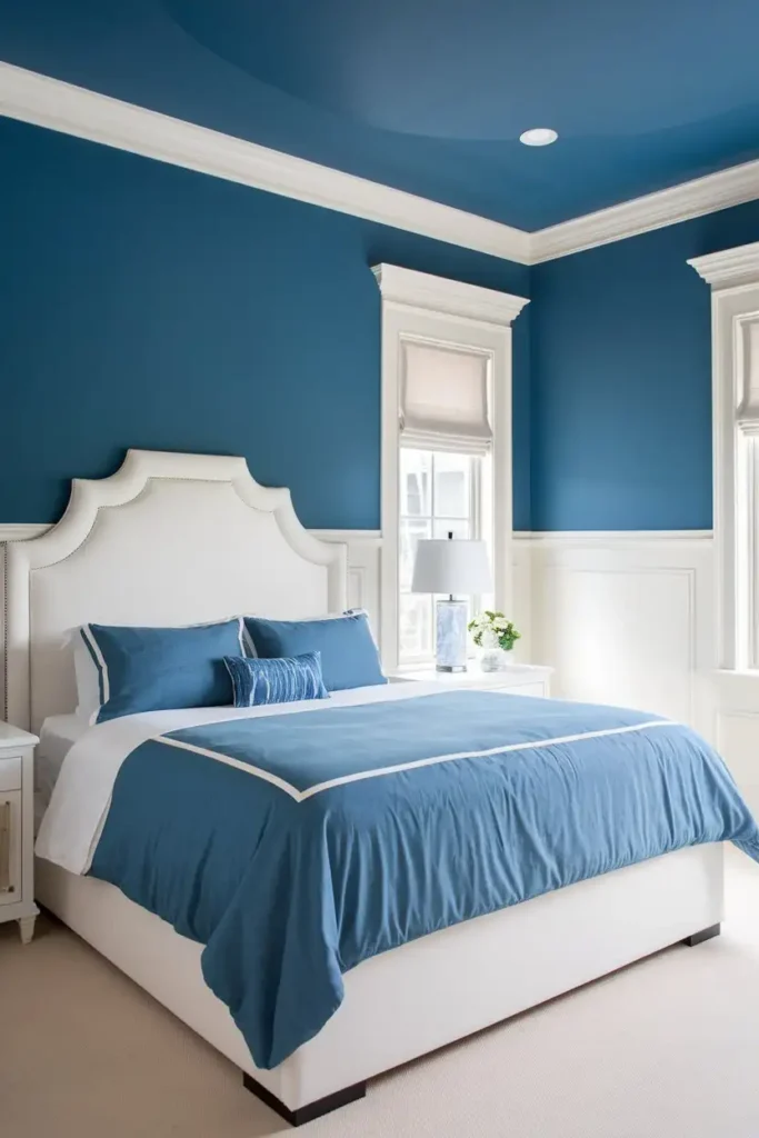 Two-Toned Paint Design - Accent wall bedroom ideas