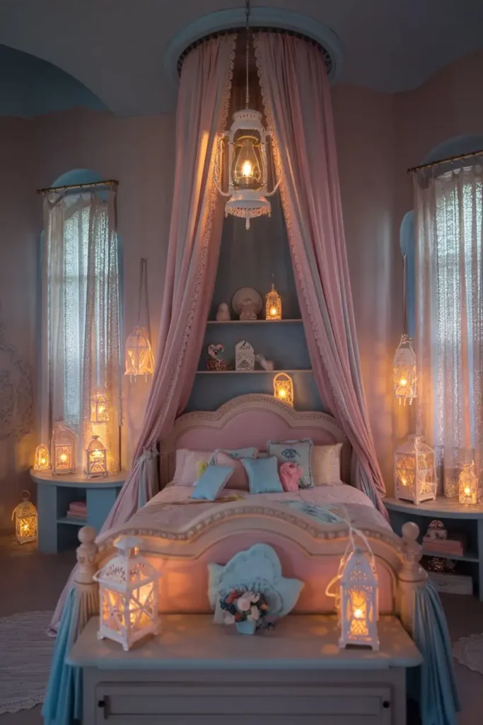 Vintage Magic with Glowing Lanterns