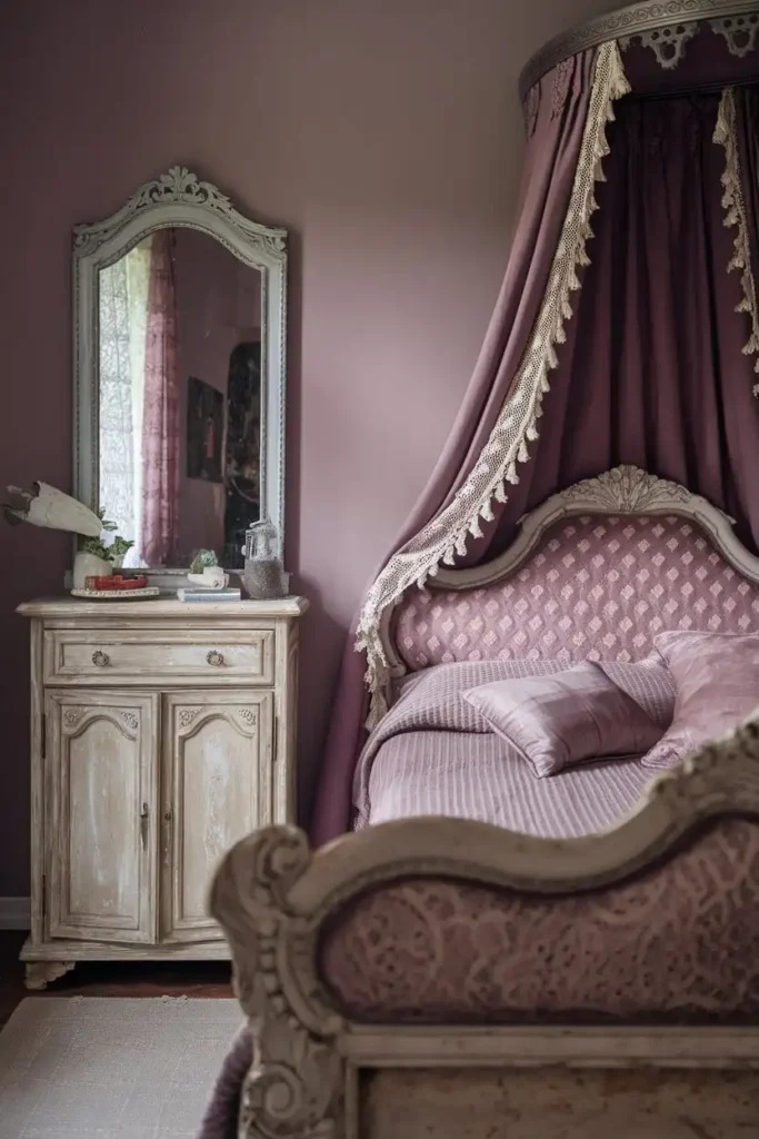 Vintage Mauve Vibes - mauve bedroom ideas