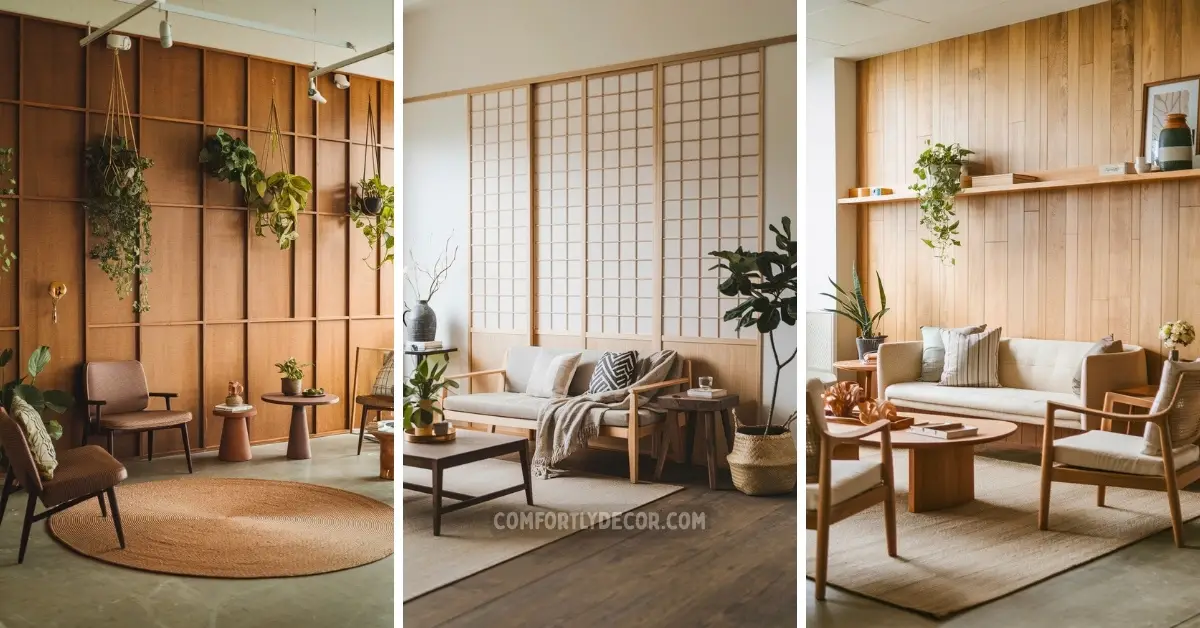 Wall Ideas For Japandi Style Living Room