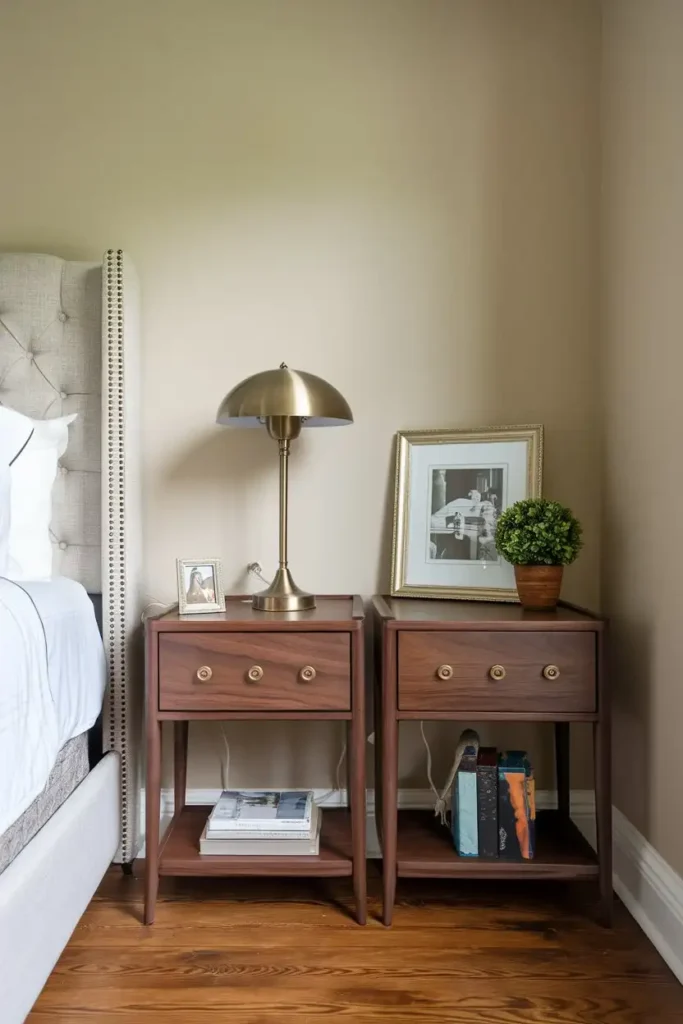 Walnut Mocha Nightstands 1