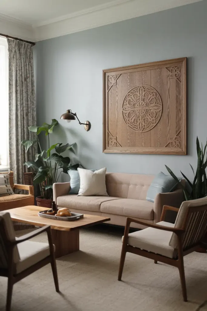 Wooden Wall Art - Hygge Living Room Ideas