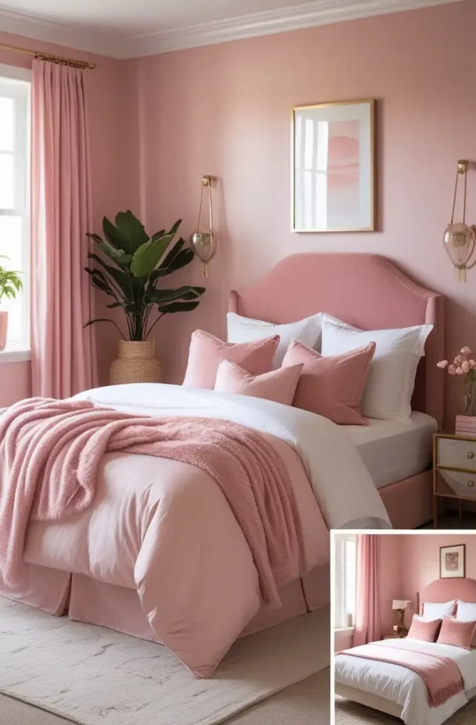 bedroom paint color blush pink