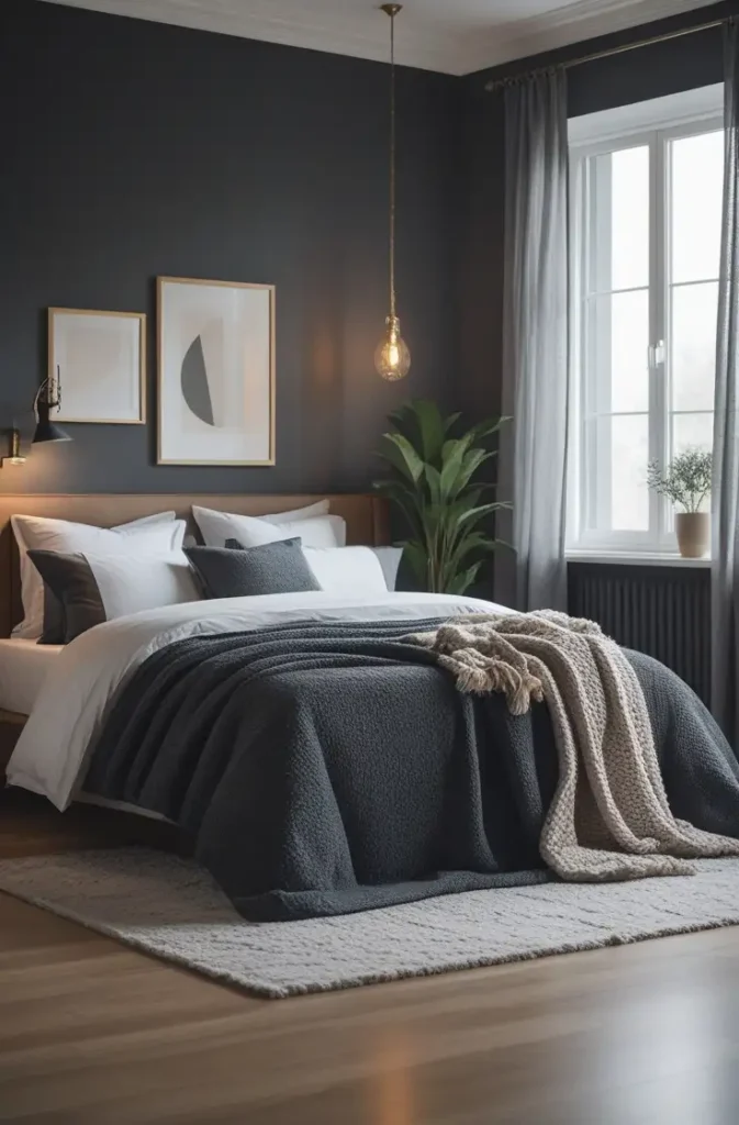 bedroom paint color charcoal gray