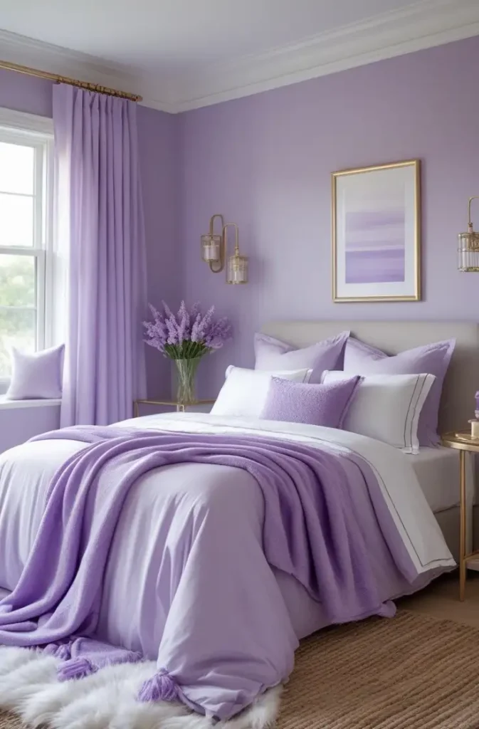 bedroom paint color lavender