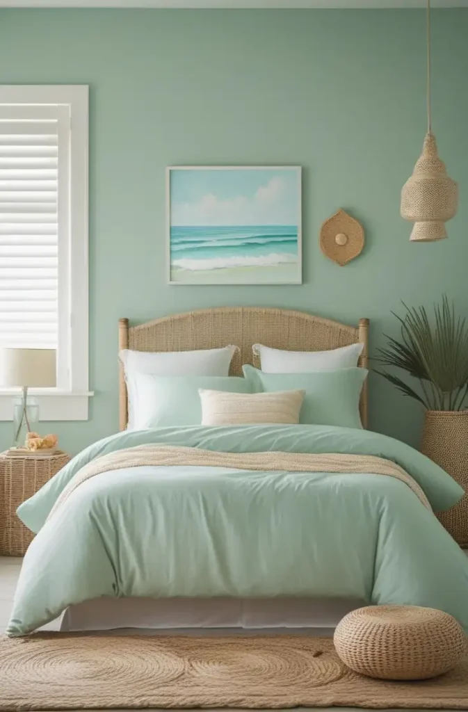 bedroom paint color seafoam green
