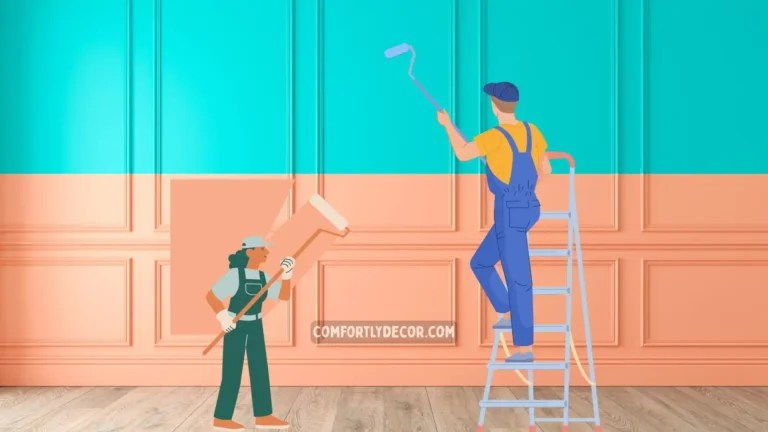 how to divide a wall with two paint colors