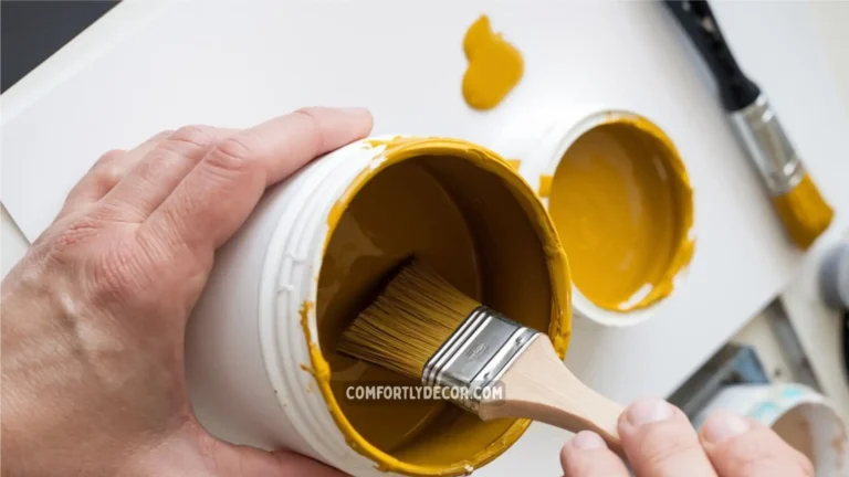 how to make a mustard yellow paint