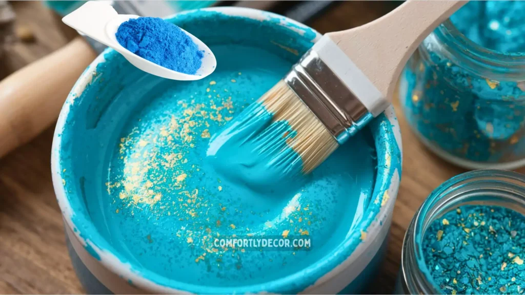 how to make paint with mica powder