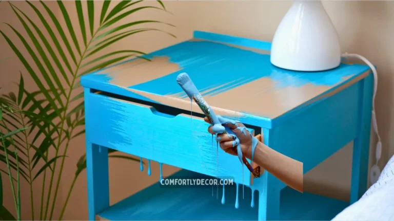 how to paint a bedside table