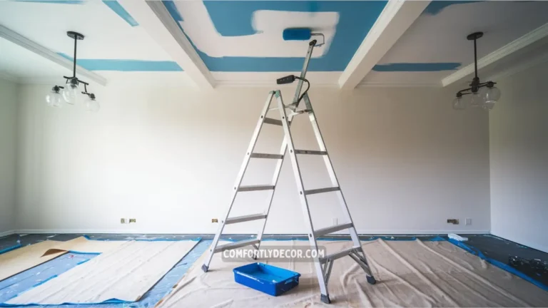 how to paint a ceiling without making a mess