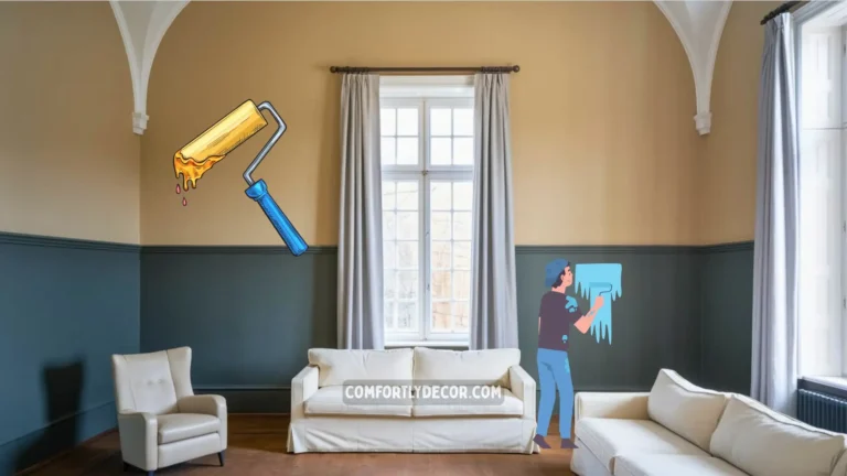 how to paint a room with two colors