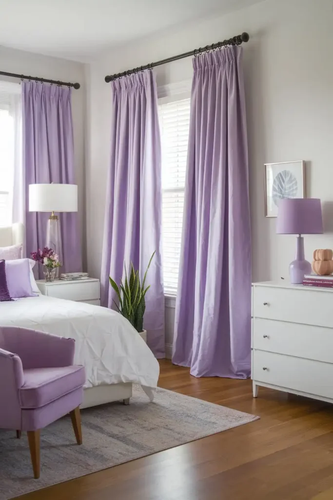 lavender curtains