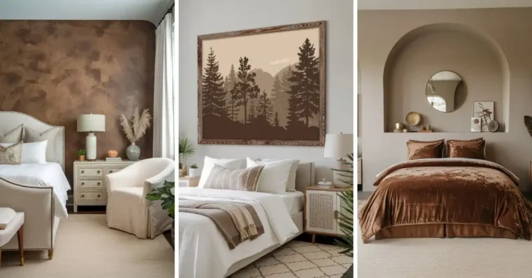 mocha tones for a cozy bedroom