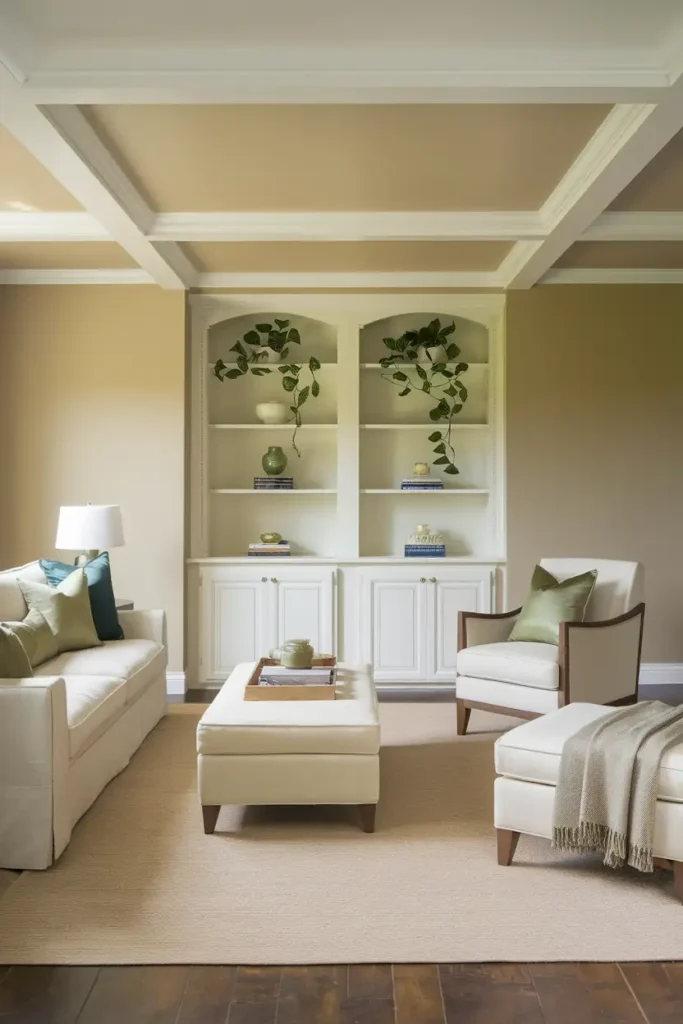 Accessible Beige by Sherwin-Williams-best paint colors for living room